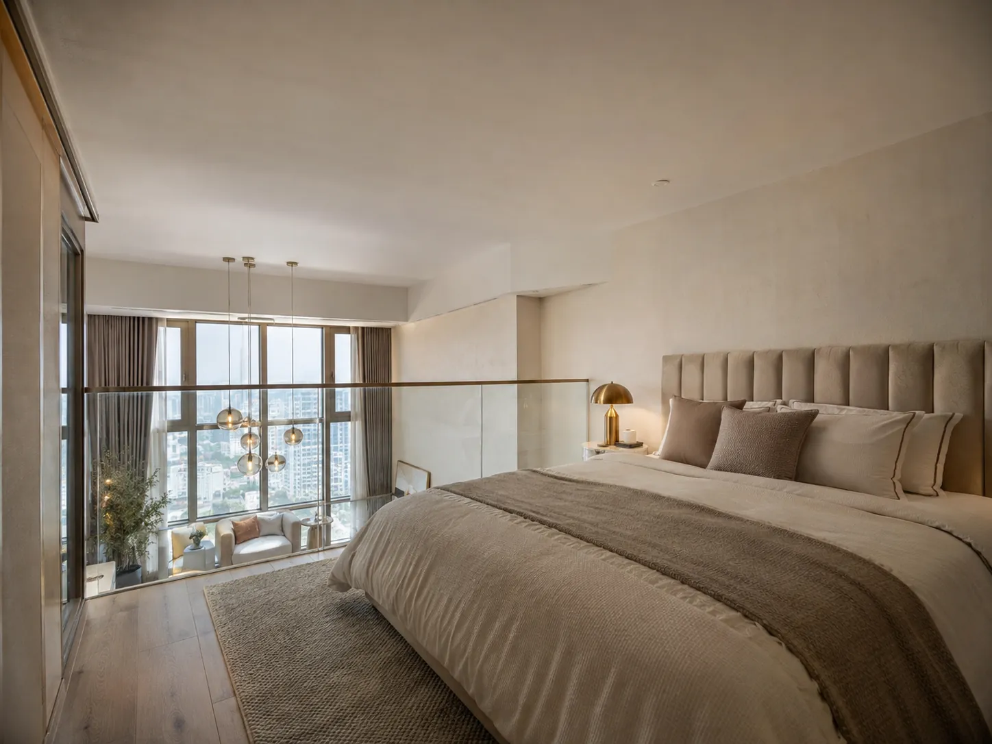龙泉驿托管房源 LOFT 上层卧室